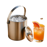 وعاء ثلج ستانلس ستيل بيد - فضي